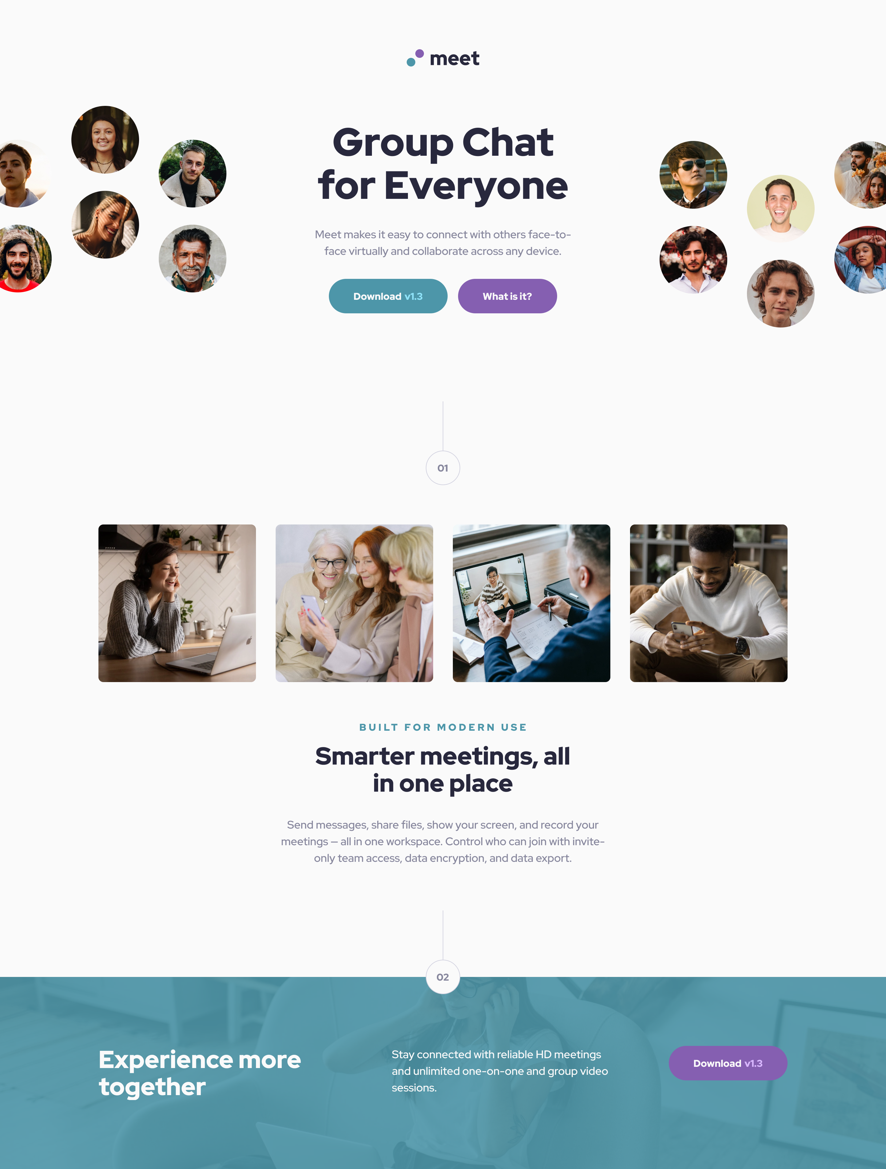 Meet Landing Page